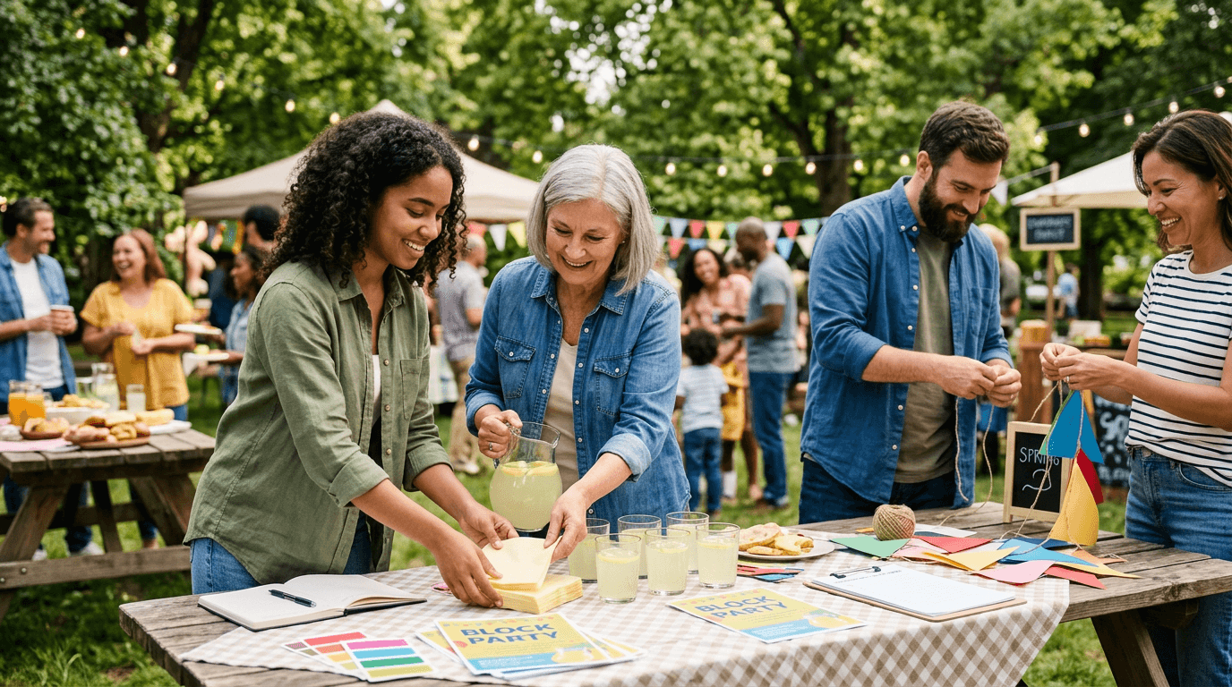 How to coordinate a neighborhood block party without a group chat blowing up your phone