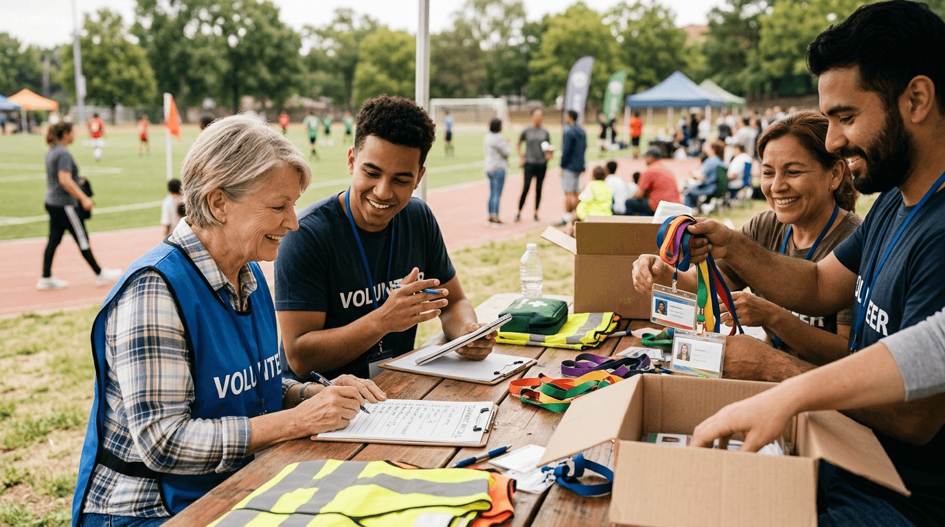 Sports team volunteer jobs checklist: who does what on tournament day