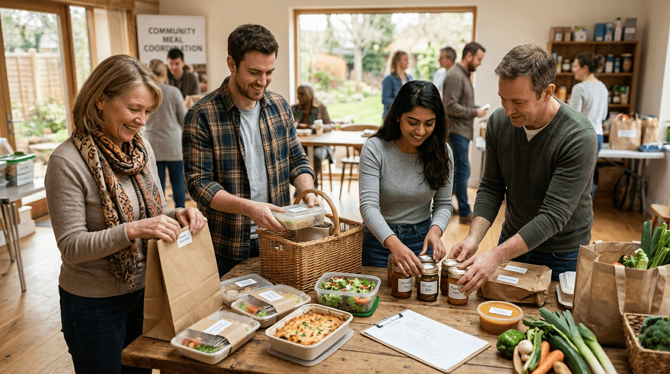 New neighbor meal coordination checklist: how to organize a week of dinners from your community